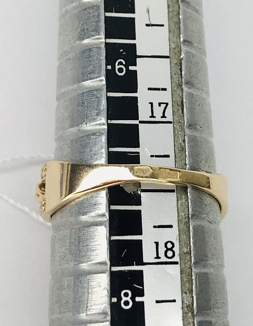 Кольцо из красного золота с цирконием (33966537)  3