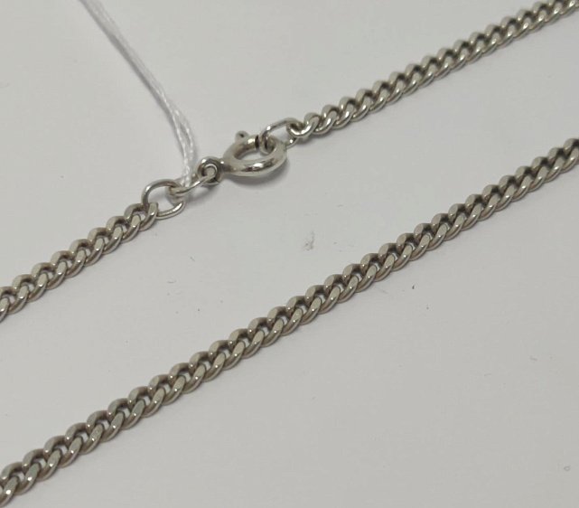 Серебряная цепь с плетением Панцирное (33813802) 0