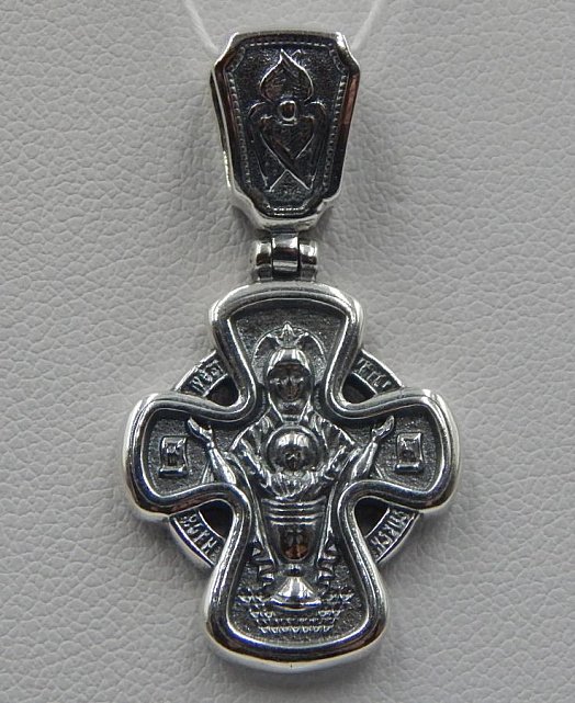 Срібний підвіс-хрест (32414578) 0