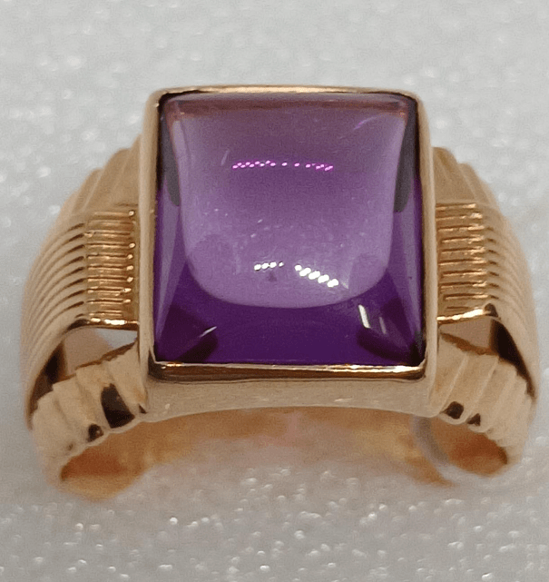 Перстень из красного золота с аметистом (33652751) 0