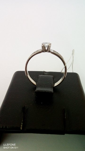 Серебряное кольцо с цирконием (30527401) 2