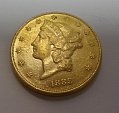 картинка Золотая монета 20 долларов 1888 США (3602545) 