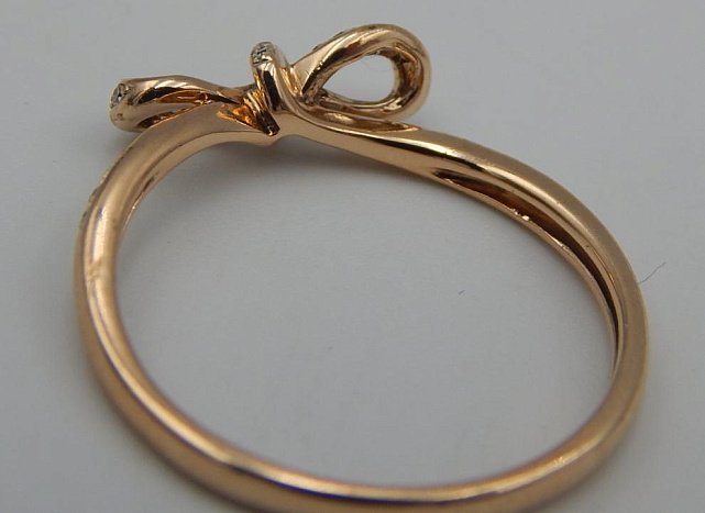 Кольцо из красного золота с бриллиантом (-ми) (30720552) 3