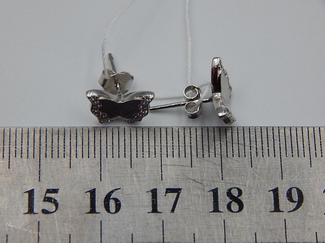 Срібні сережки з цирконієм (33032942) 4