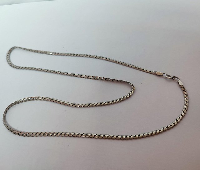 Серебряная цепь с плетением Фантазийное (33940861) 1
