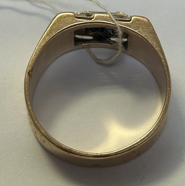 Перстень из красного золота с цирконием (33876628) 4