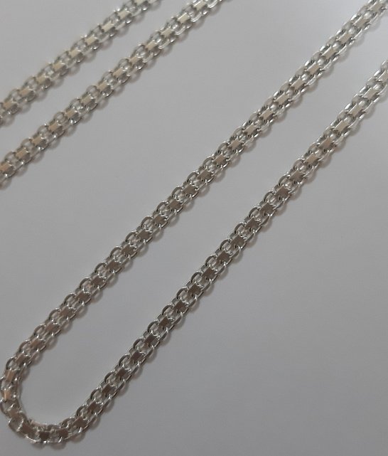 Серебряная цепь с плетением Фантазийное (32390631) 1