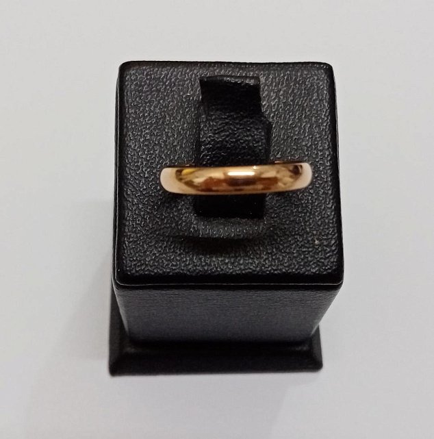 Обручальное кольцо из красного золота (33312887)  0