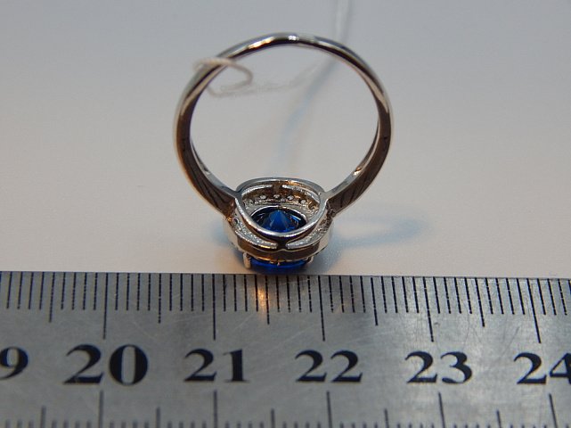 Серебряное кольцо с цирконием (30536729) 1