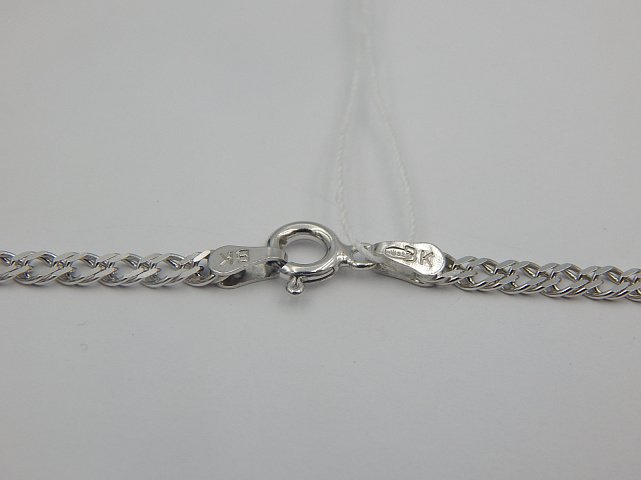 Серебряная цепь с плетением Двойной ромб (31505395) 1