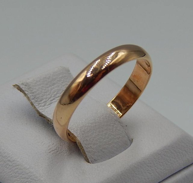 Обручальное кольцо из красного золота (32060719) 2