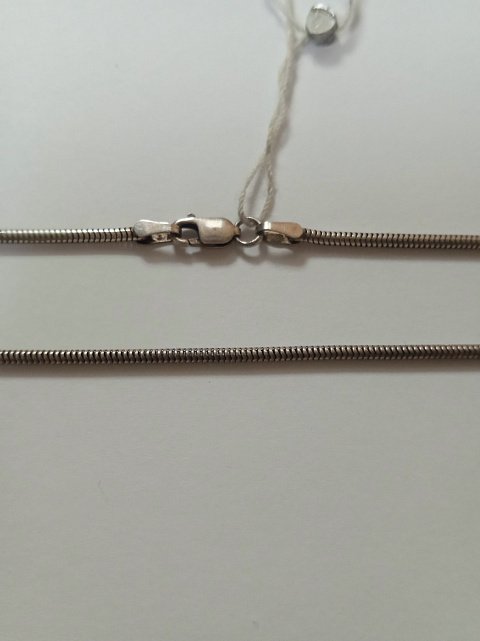 Срібний ланцюг із плетінням Снейк (31094118) 1