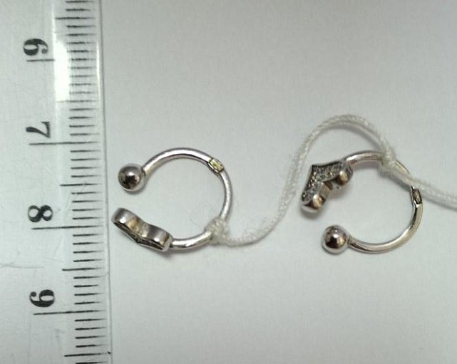 Срібні сережки з цирконієм (30872266) 1