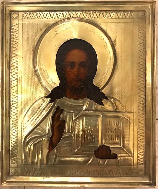 Икона «Иисус Вседержитель» и «Казанская Божья Матерь» нач. ХХ века (31294239) 5