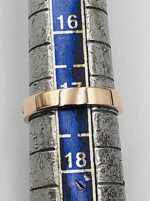 Обручальное кольцо из красного золота с бриллиантом (-ми) (33616156)  2