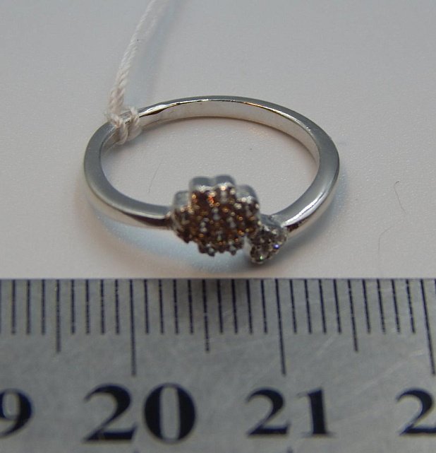 Серебряное кольцо с цирконием (30531450) 3