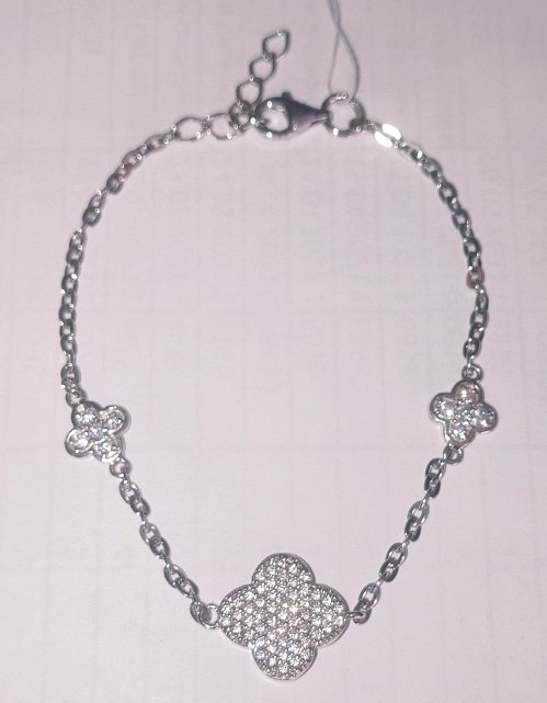 Срібний браслет із цирконієм (32001036) 0