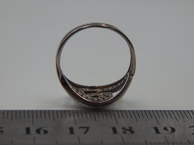 Серебряное кольцо с цирконием (33283118) 3