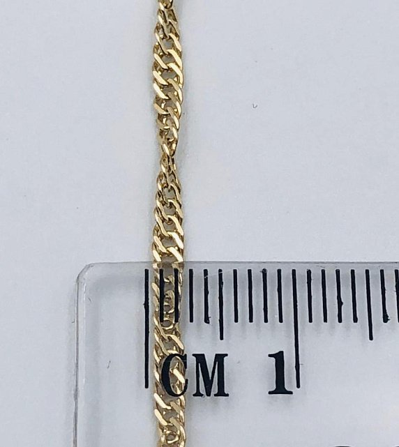 Ланцюжок з жовтого золота з плетінням сінгапур (33478504) 2