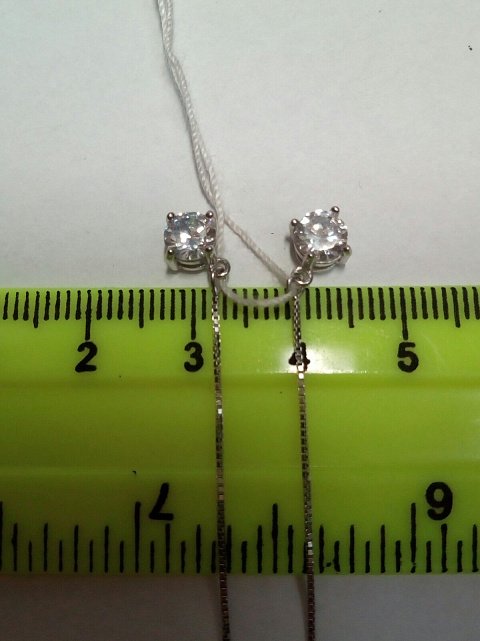 Срібні сережки з цирконієм (30560782) 3