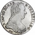 картинка Серебряная монета 1 тайлер Австрия 1780 (21056198) 