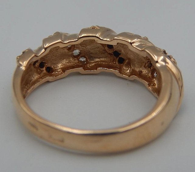 Кольцо из красного золота с цирконием (28354330) 6