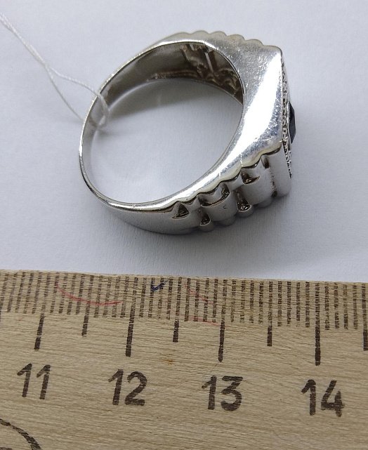 Серебряный перстень с цирконием (29618824) 2