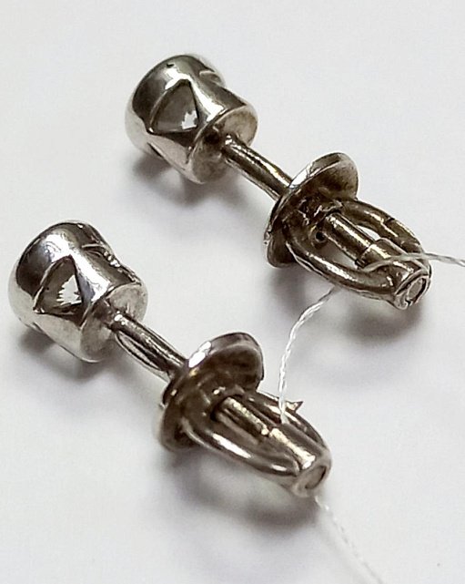 Серебряные серьги с цирконием (28167556) 2