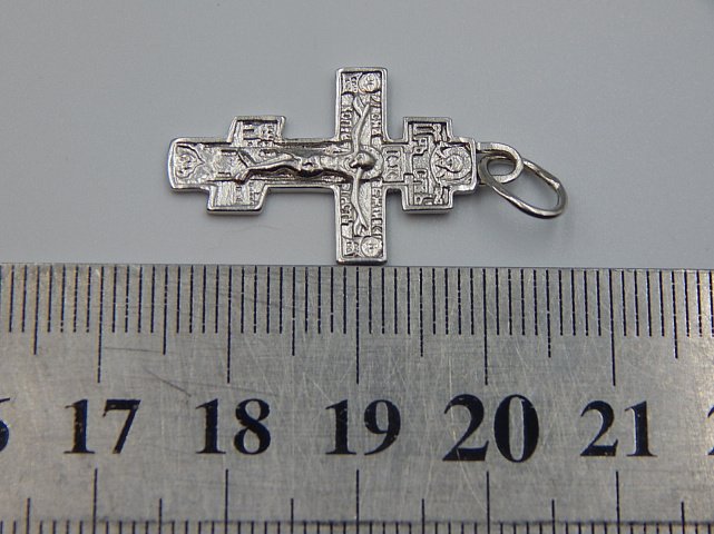 Срібний підвіс-хрест (33230407) 3