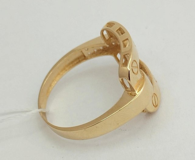 Кольцо из красного золота с цирконием (33750829)  1