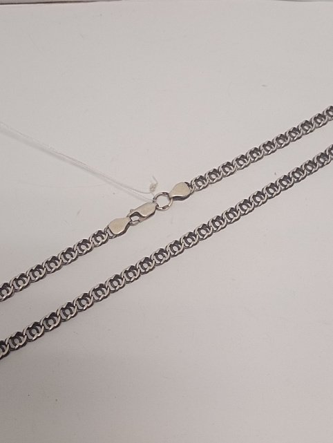 Серебряная цепь с плетением Бисмарк (33821884) 1
