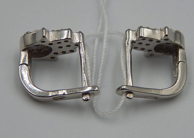 Срібні сережки з цирконієм (32923258) 4