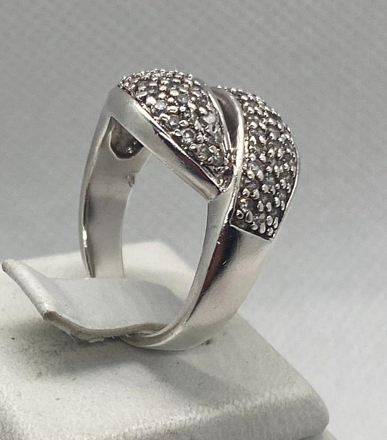 Серебряное кольцо с цирконием (31729319) 2
