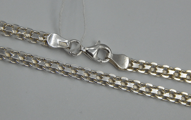 Срібний ланцюг з плетінням Фантазійне (32198107) 0