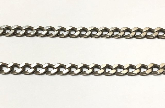 Серебряная цепь с плетением панцирное (33460511) 1