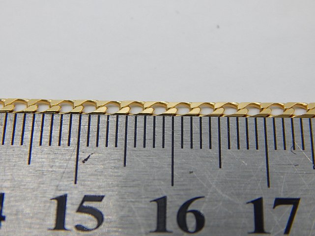 Ланцюг із жовтого золота з плетінням панцирне (28494308) 4