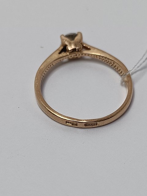 Кольцо из красного золота с цирконием (33782496)  1