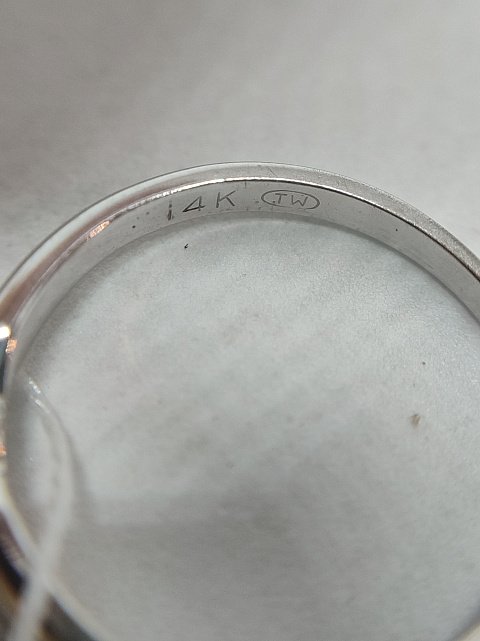 Кольцо из белого золота с бриллиантом (-ми) (27418203) 10