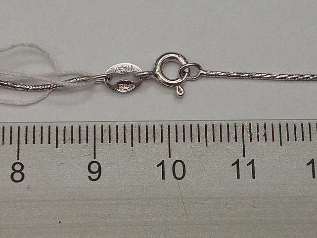 Срібний ланцюг із плетінням Снейк (29033319) 4