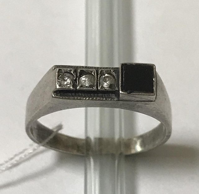 Срібний перстень із цирконієм (33632219) 0