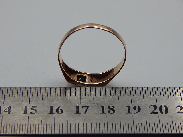 Перстень з червоного та білого золота з цирконієм (32078105) 3