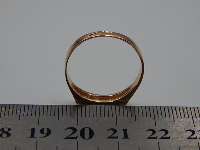 Перстень з червоного золота з цирконієм (33477366) 4