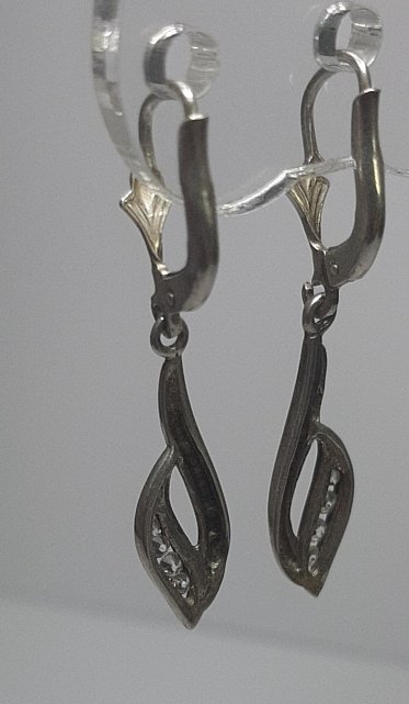 Серебряные серьги с цирконием (31014858) 2