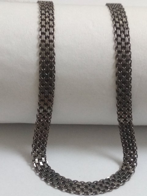 Серебряная цепь с плетением Фантазийное (30555471) 2