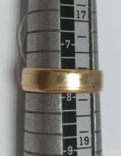 Обручальное кольцо из красного и белого золота (33963358) 2