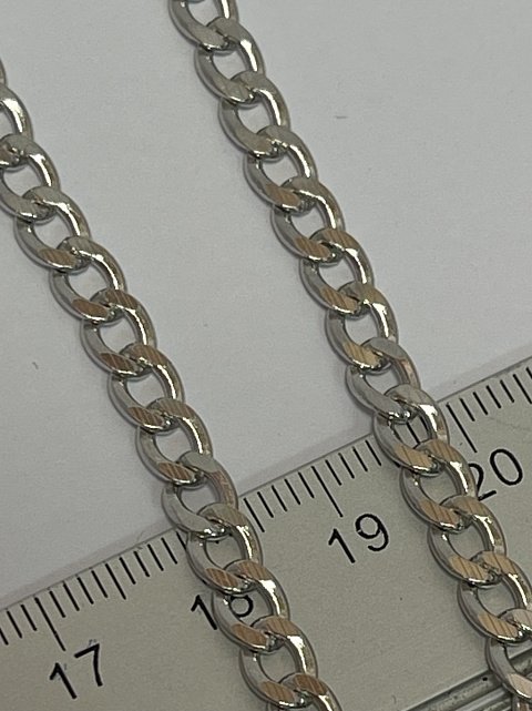 Срібний ланцюг з плетінням панцирне (33958494) 2