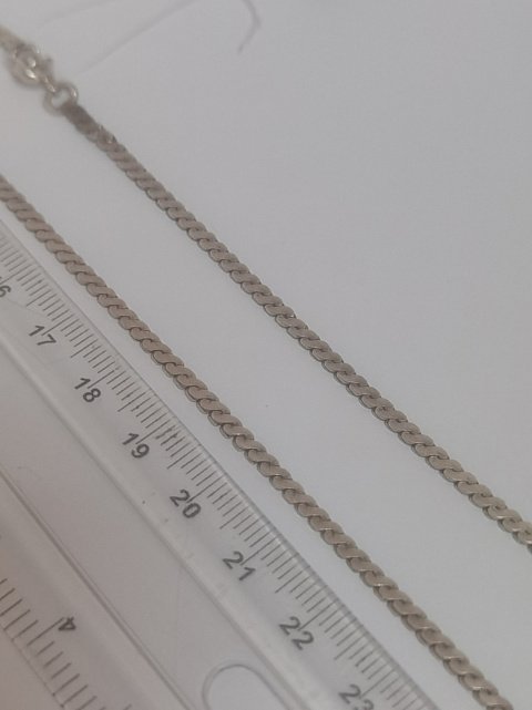 Срібний ланцюг з плетінням Фантазійне (33490004) 1