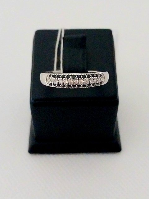 Серебряное кольцо с цирконием (30837835) 0