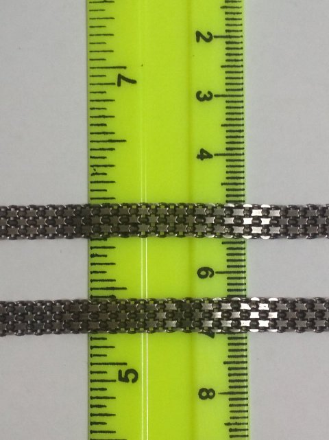 Серебряная цепь с плетением Фантазийное (30555471) 1