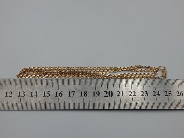 Цепь из красного золота с плетением Бисмарк (32285125) 3
